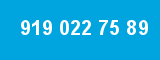 919 022 75 89 919 022 75 89
